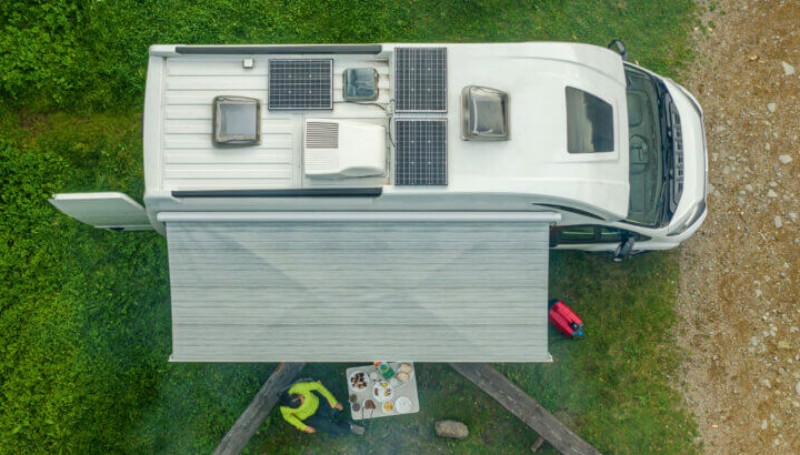 ABS Caravans Mounting solar system