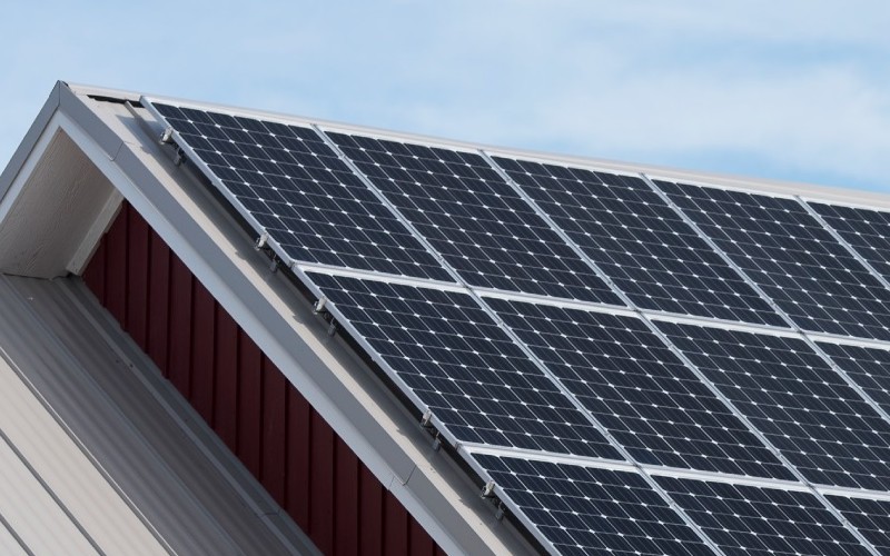 slope roof solar mounted 