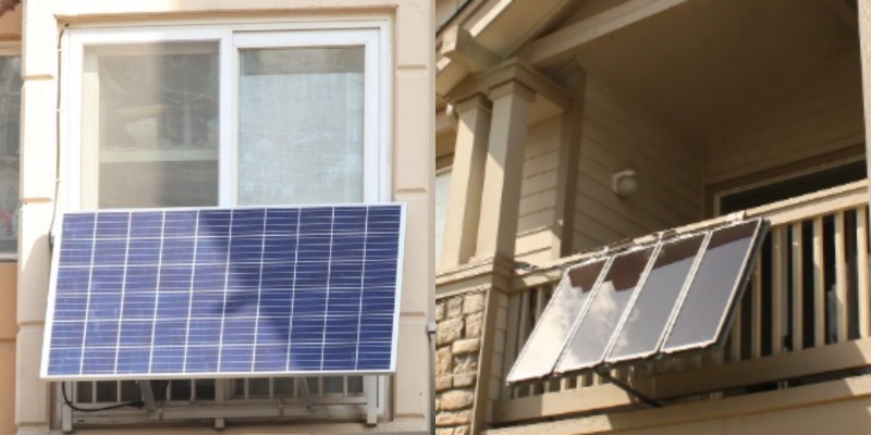 home balcony solar panel mounting system