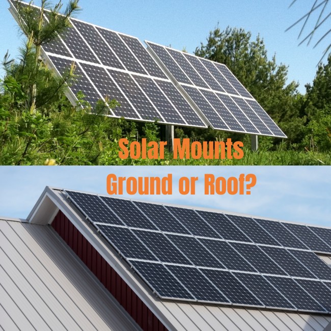 Is it better to mount solar panels on roof or ground?